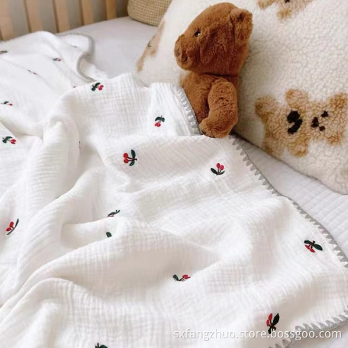soft new born flannel dot minky baby blanket